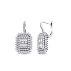 1.72 ct. Diamant Baguette Ohrringe