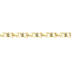 Gold Herren Armband mit Unendlichkeitssymbol und Kette