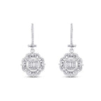 0.75 ct. Diamant Baguette Ohrringe