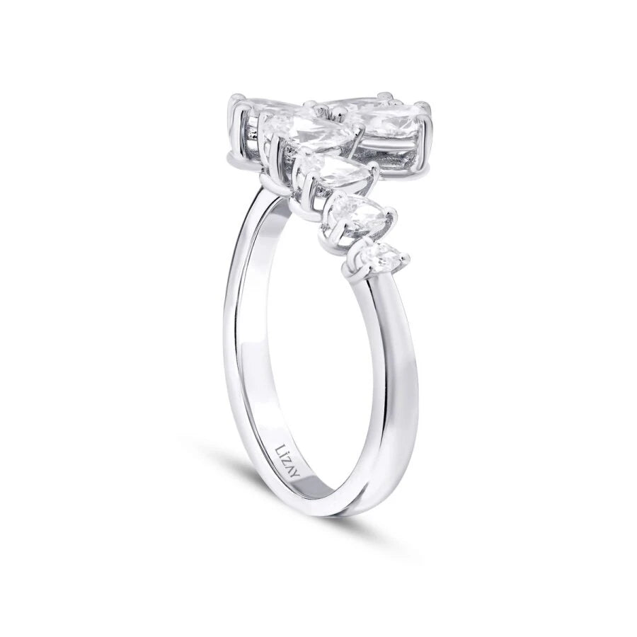 1.08 ct. Diamant Tropfen Ring