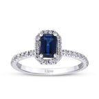 1.08 ct. Diamant Saphir Ring