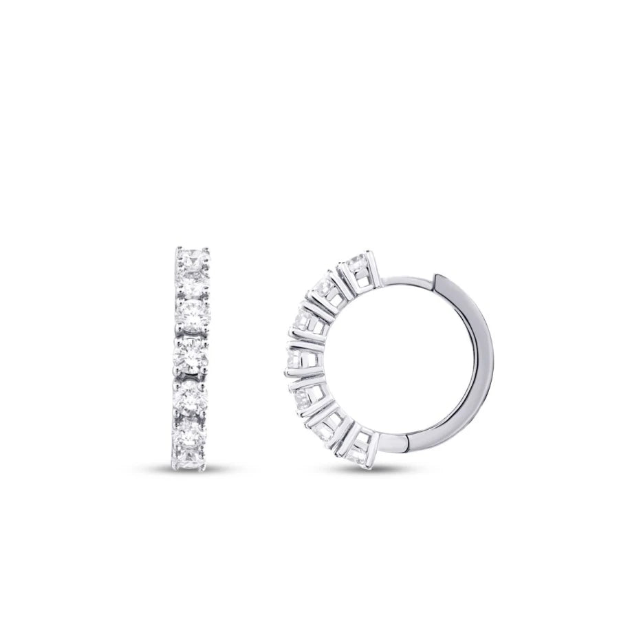 1.44 ct. Diamant Creolen Ohrringe