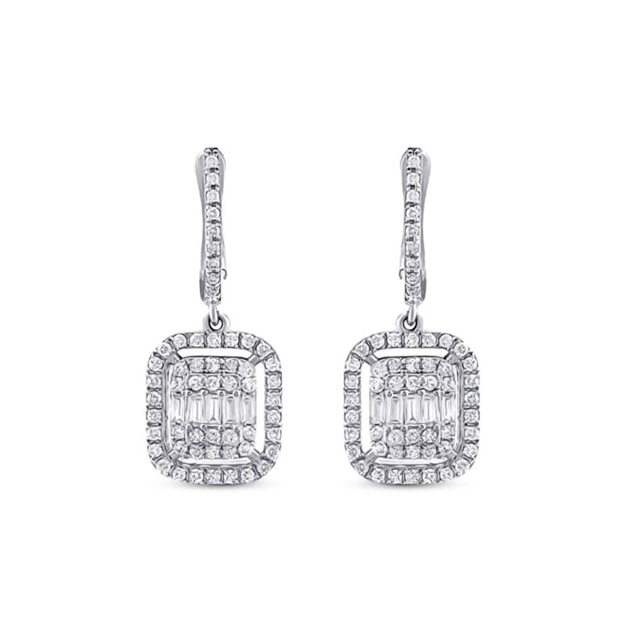 0.74 ct. Diamant Baguette Ohrringe