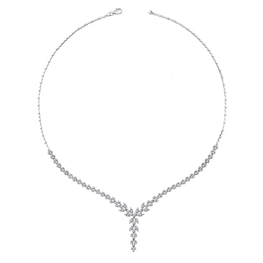 Gold Blumen Tennis Halskette