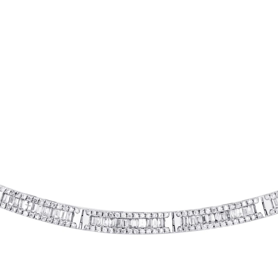 2.56 ct. Diamant Baguette Halskette