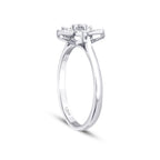 0.16 ct. Diamant Blumen Ring