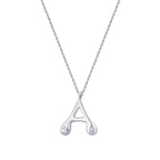 0.04 ct. Diamant A-Buchstabe Halskette