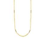 Gold Herren Halskette mit Symbol und Twist-Kette