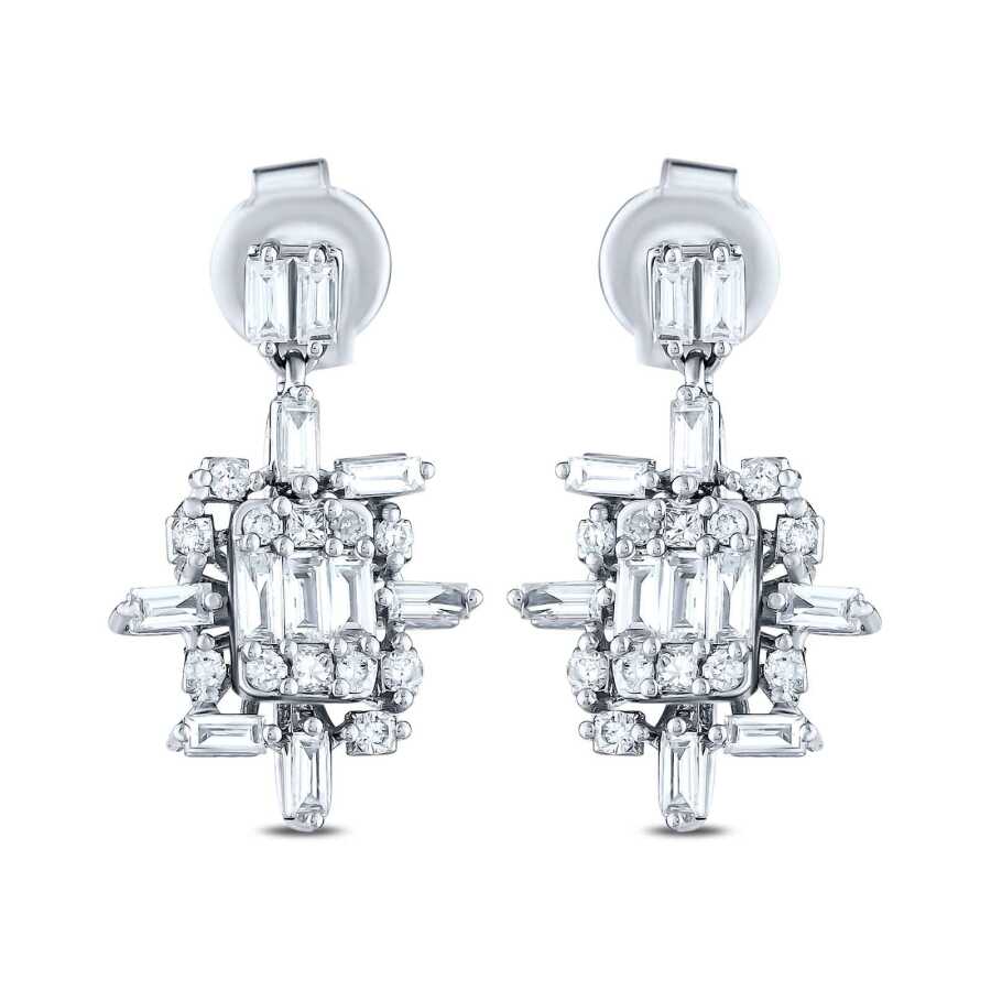 0.57 ct. Diamant Baguette Ohrringe