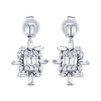 0.57 ct. Diamant Baguette Ohrringe