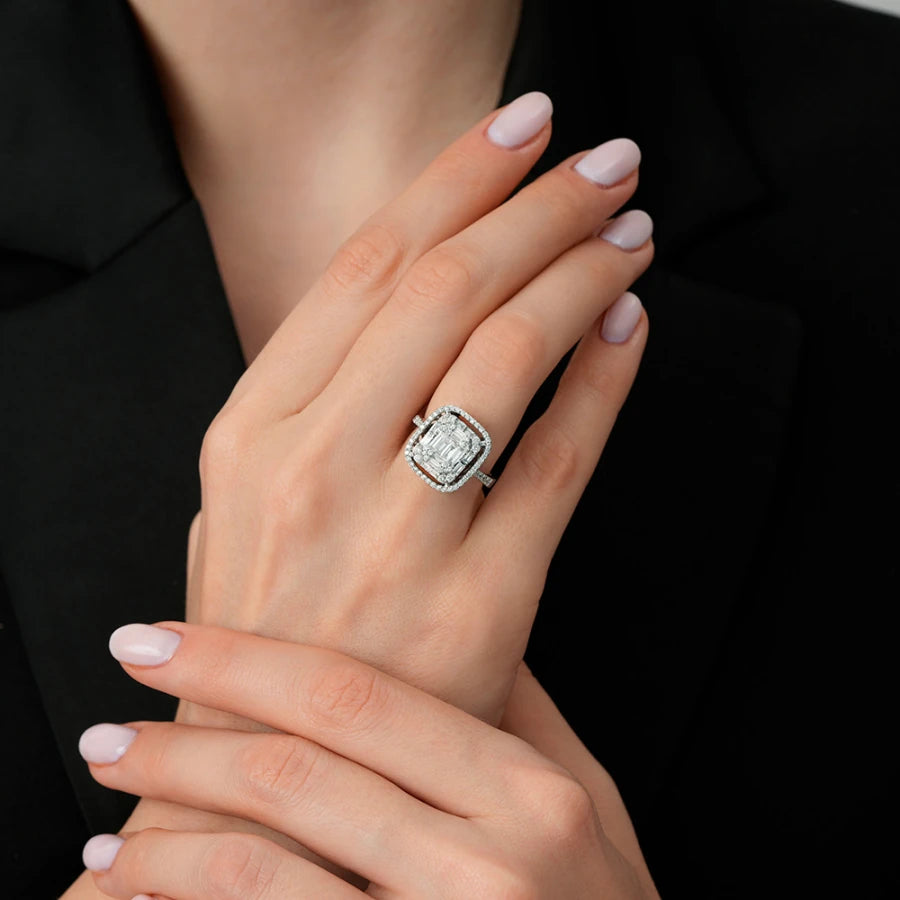 1.01 ct. Diamant Baguette Ring