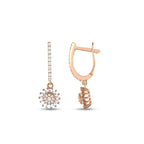 0.42 ct. Diamant Blumen Ohrringe