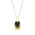 Gold Wellen Herren Halskette
