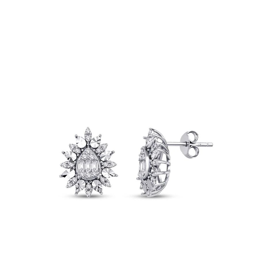 0.37 ct. Diamant Baguette Ohrringe