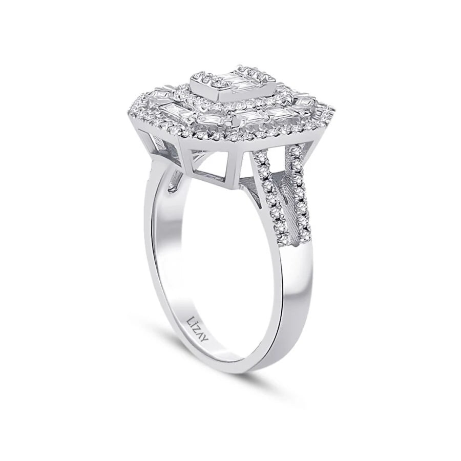 0.74 ct. Diamant Baguette Ring