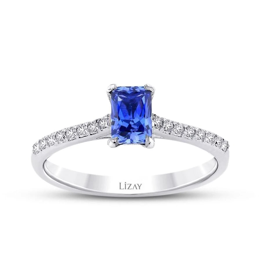 0.84 ct. Diamant Saphir Ring