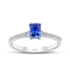 0.84 ct. Diamant Saphir Ring