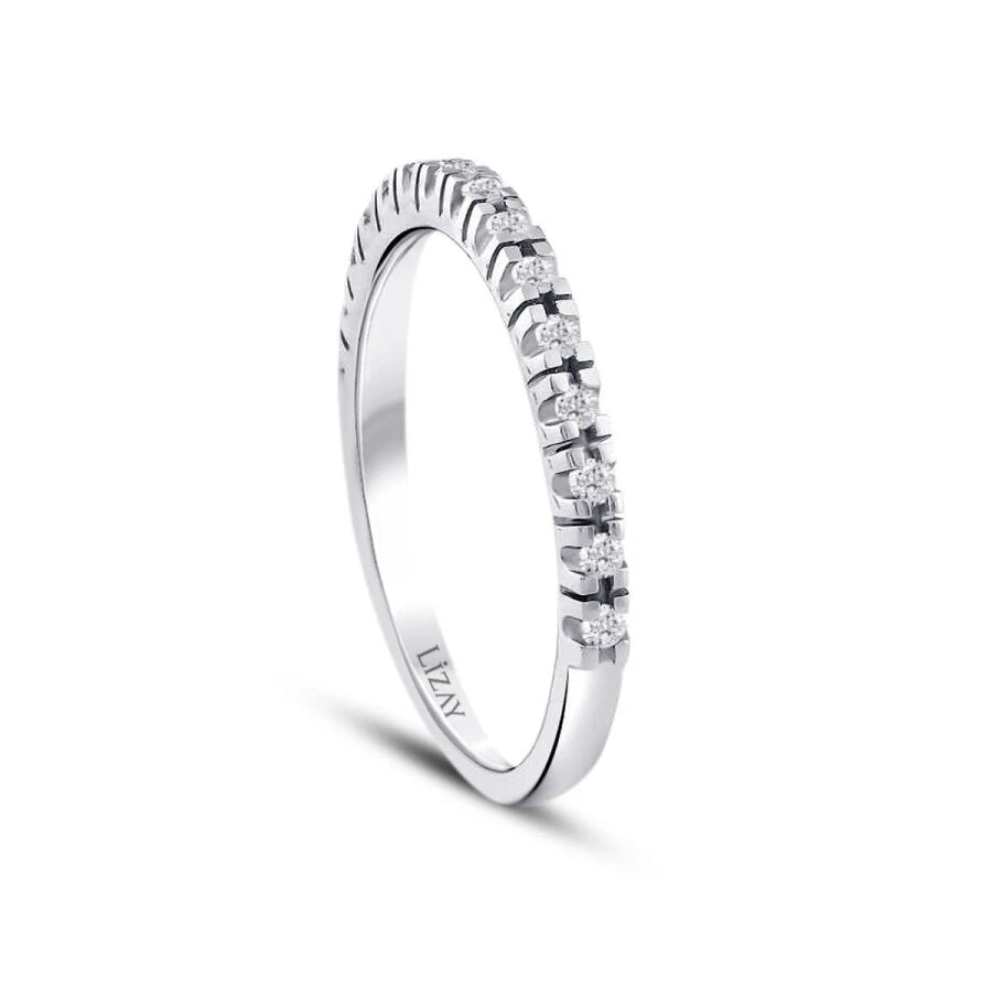 0.15 ct. Diamant Halb-Eternity Ring