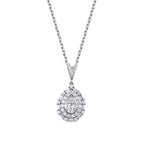 0.37 ct. Diamant Baguette Halskette