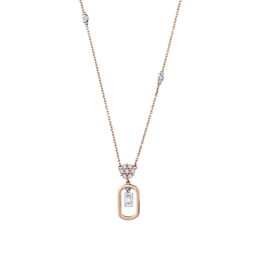 0.27 ct. Diamant Baguette Trend Halskette