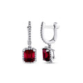 2.22 ct. Diamant Rubin Ohrringe