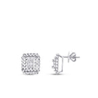 0.19 ct. Diamant Baguette Ohrringe