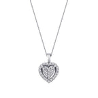 0.74 Karat Diamant Herz Set