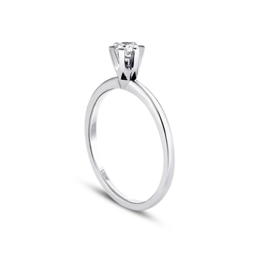 0.30 ct. Diamant Rund Solitär Verlobungsring