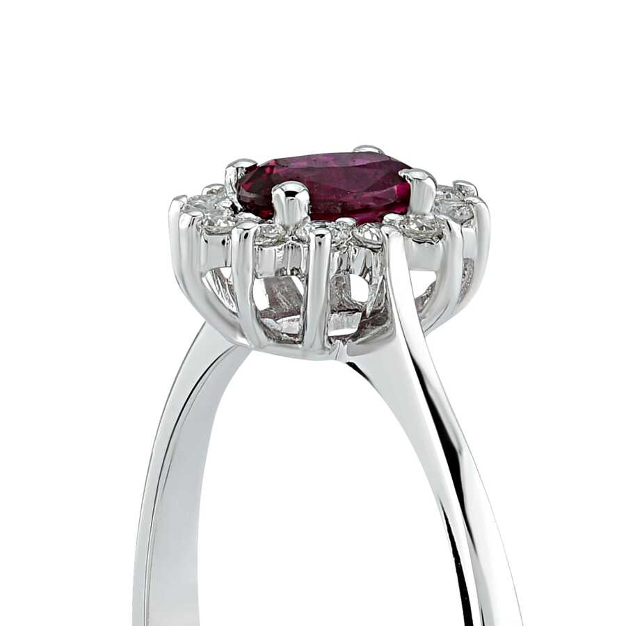 0.43 ct. Diamant Rubin Ring