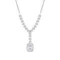 0.19 ct. Diamant Baguette Halskette