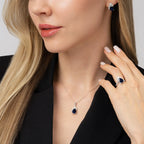 4.23 ct. Diamant Saphir Ohrringe