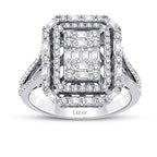 0.64 ct. Diamant Baguette Ring