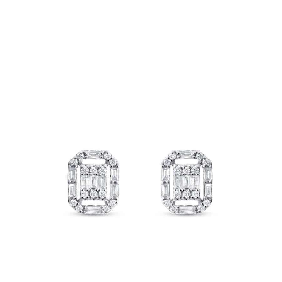 0.26 ct. Diamant Baguette Ohrringe