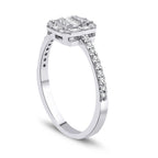 0.28 ct. Diamant Baguette Ring
