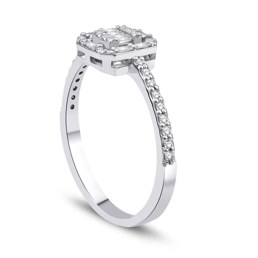 0.28 ct. Diamant Baguette Ring