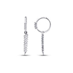 0.48 ct. Diamant Baguette Ohrringe