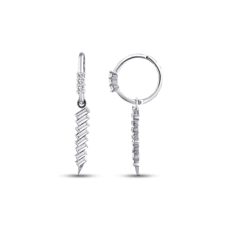 0.48 ct. Diamant Baguette Ohrringe