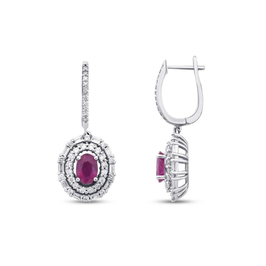 7.21 Karat Diamant Rubin Set