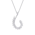 0.96 ct. Diamant Baguette Halskette