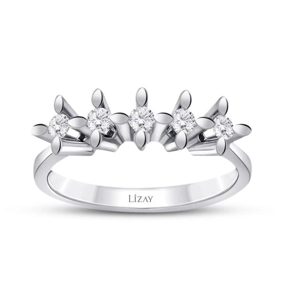 0.50 ct. Diamant Fünf-Stein Ring