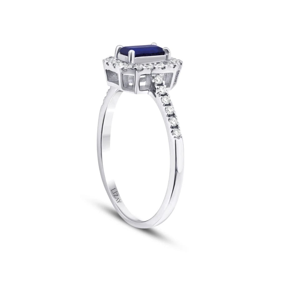 0.69 ct. Diamant Saphir Ring