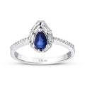 0.66 ct. Diamant Saphir Ring