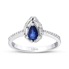 0.66 ct. Diamant Saphir Ring