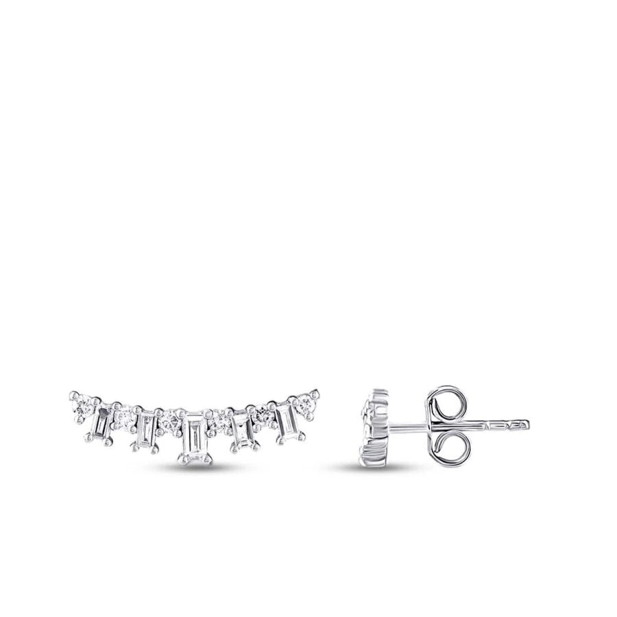 0.99 ct. Diamant Baguette Ohrringe