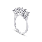 1.00 ct. Diamant Effekt Fünf-Stein Ring