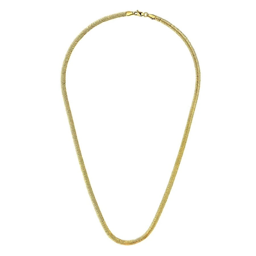 Gold Fischgräten Halskette