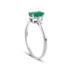 0.59 ct. Diamant Smaragd Ring