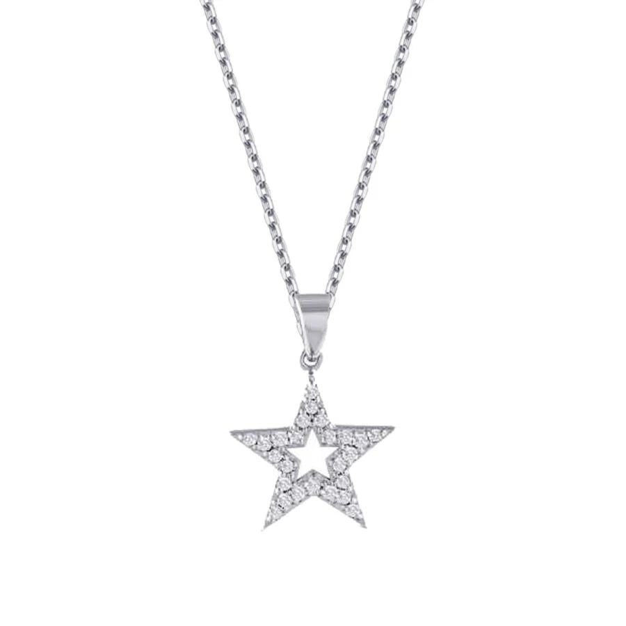 0.11 ct. Diamant Trend Stern Halskette