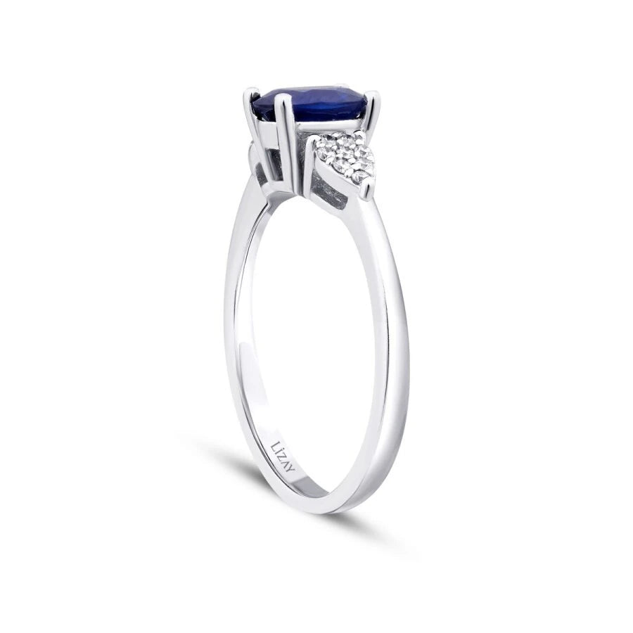 0.94 ct. Diamant Saphir Ring