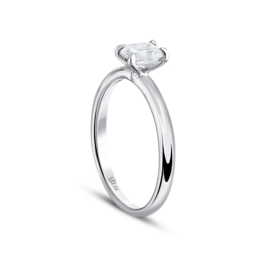 0.60 ct. Diamant Smaragd Schliff Solitär Verlobungsring